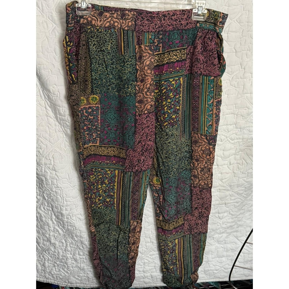 Vintage In Style New York Patchwork Paisley Harem Pants Boho Tapered Trousers